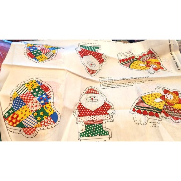 Craft Kit Ornaments Springs Mills, Inc. Pattern 4162  Tree Candy Cane Angel Sant - Picture 2 of 9